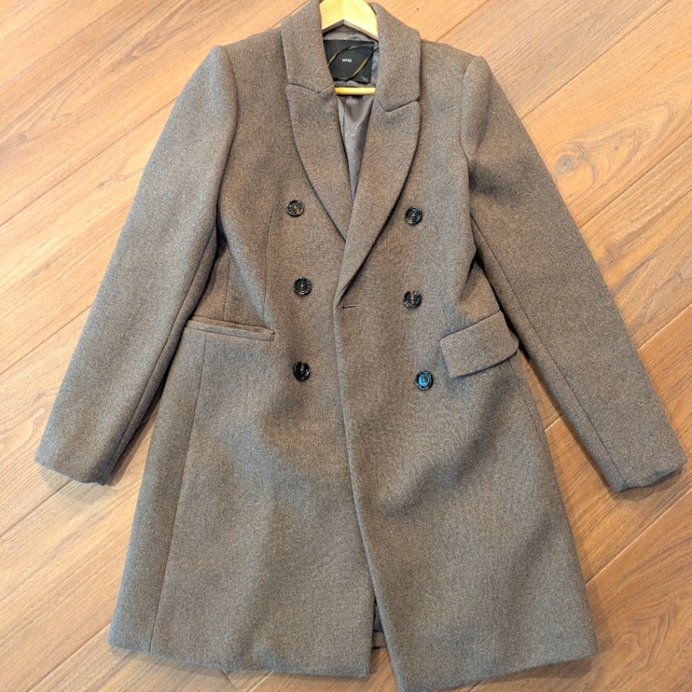 Mango Wool Double Breasted Coat